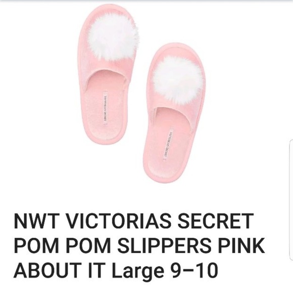 Victoria's Secret Shoes - Victorias Secret  Pink Velvet Slippers